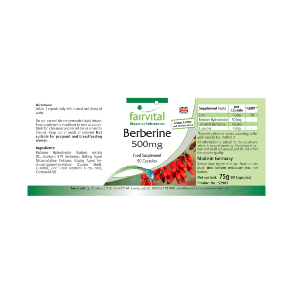 Berberin 500mg (fairvital) englisch