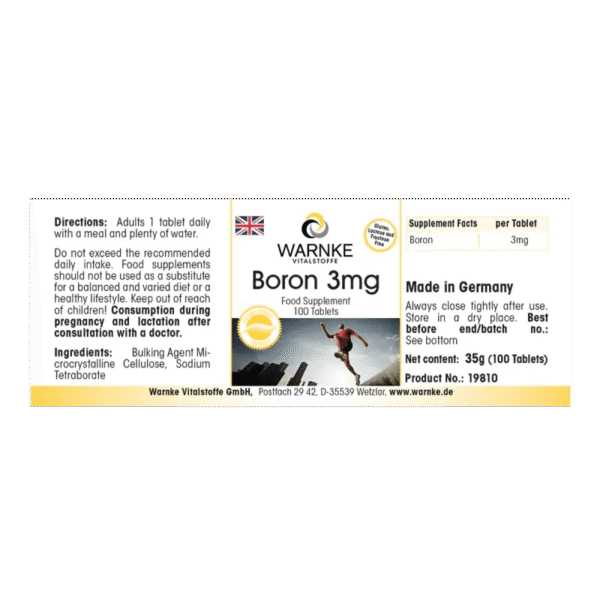 Bor 3mg (Warnke)_englisch