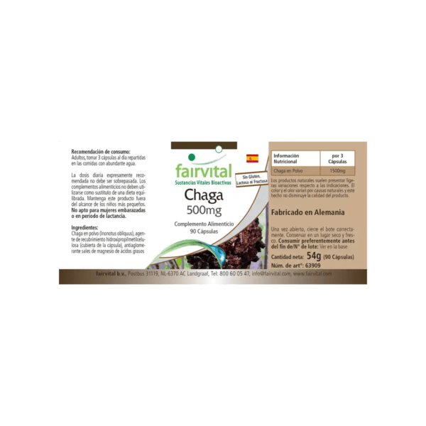 Chaga 500mg (fairvital) spanisch