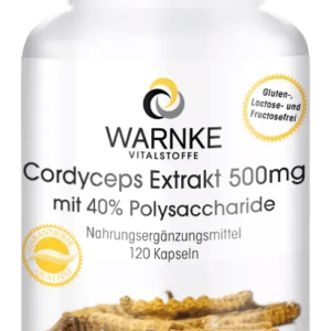 Cordyceps Extrakt 500mg, 40% Polysaccharide (Warnke)