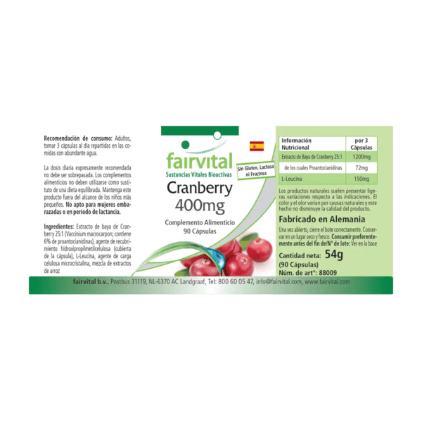 Cranberry 400mg (fairvital) spanisch