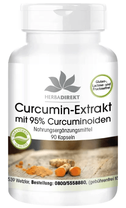 Curcumin Extrakt mit 95% Curcuminoiden (Warnke)