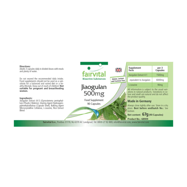 Jiaogulan 500mg (fairvital) englisch