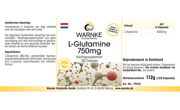 L-Glutamin 750mg (Warnke) - niederländisch