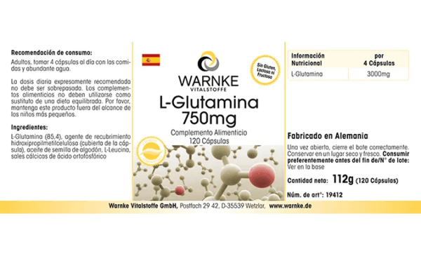 L-Glutamin 750mg (Warnke) - spanisch