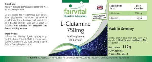 L-Glutamin 750mg (fairvital)_englisch