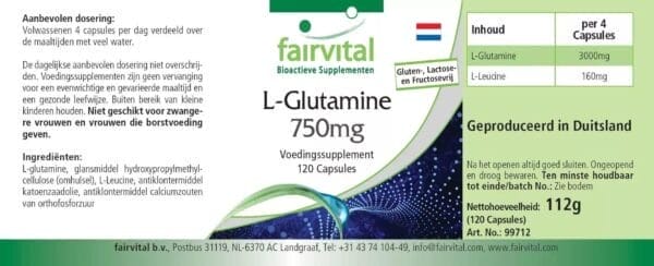 L-Glutamin 750mg (fairvital)_niederländisch