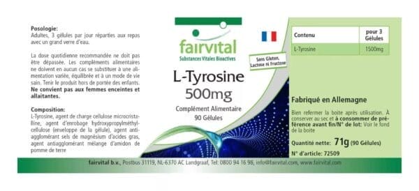 L-Tyrosin 500mg (fairvital)_französisch