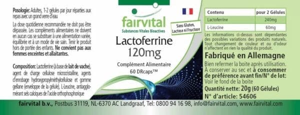 Lactoferrin 120mg (fairvital)_französisch