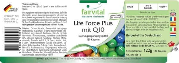 Life Force Plus mit Q10 (fairvital) deutsch