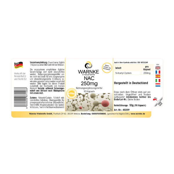 NAC 250mg (Warnke) - deutsch