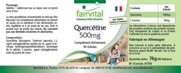 Quercetin 500mg (fairvital)_französisch