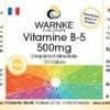 Vitamin B5 500mg (Warnke) - französisch