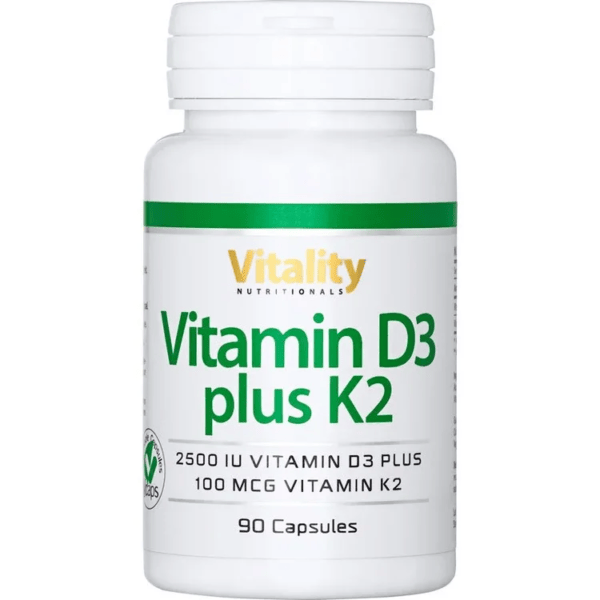 Vitamin D3 2500 plus K2 100 (Vitality Nutritionals)