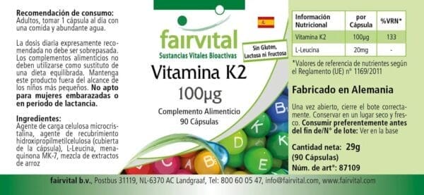 Vitamin K2 100µg (fairvital)_spanisch