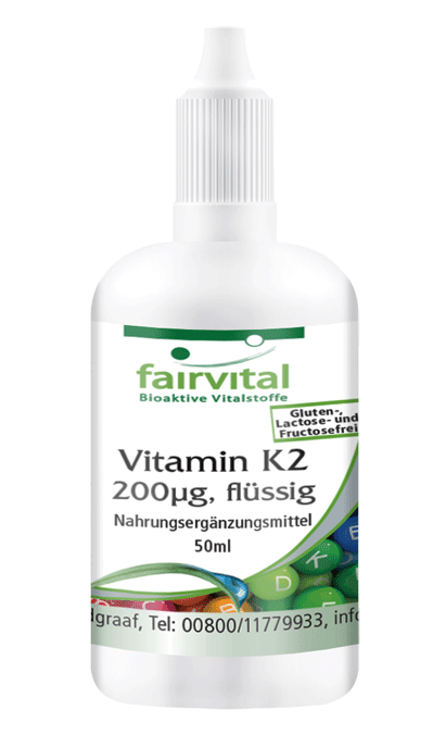 Vitamin K2 200µg flüssig (fairvital)