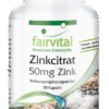 Zinkcitrat mit 50mg Zink (fairvital)