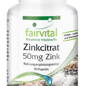 Zinkcitrat mit 50mg Zink (fairvital)