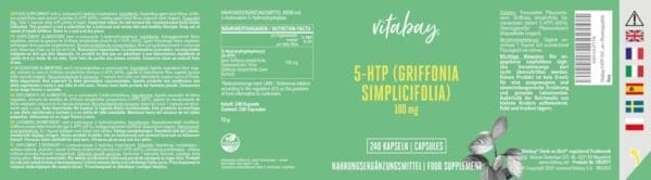 5-HTP 100mg Griffonia Simplicifolia (Vitabay)_1