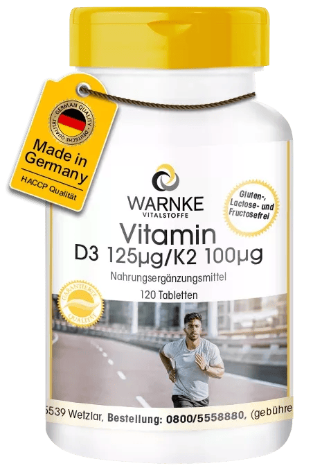 Vitamin D3 125µg K2 100µg (Warnke)