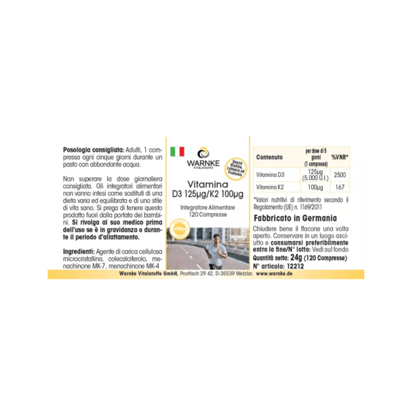Vitamin D3 125µg K2 100µg (Warnke)_italienisch