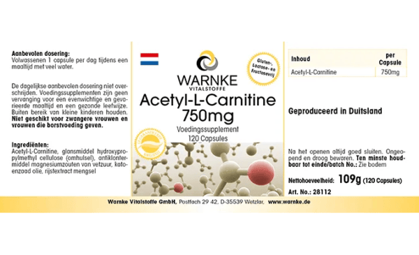 Acetyl-L-Carnitin 750mg (Warnke)_niederländisch